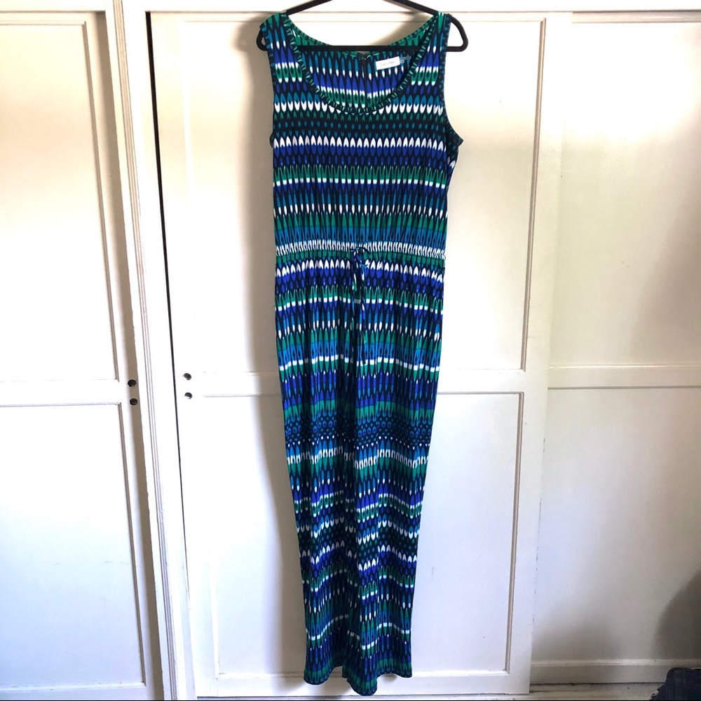 Green Tie dye long pant Calvin Klein jumpsuit
